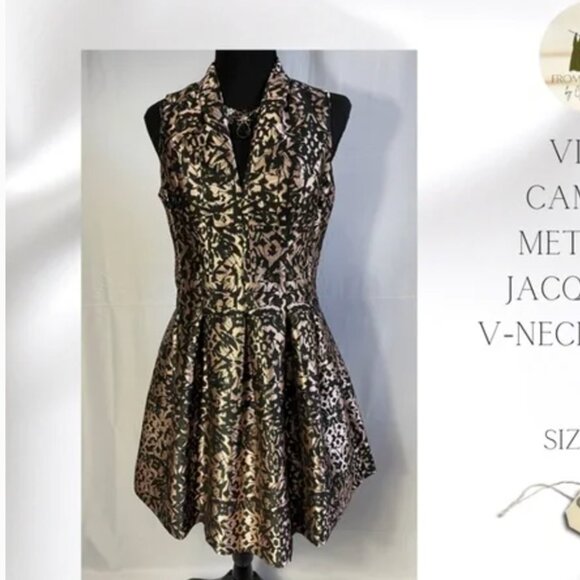 Vince Camuto Dresses & Skirts - VINCE CAMUTO METALLIC JACQUARD DRESS Size 8 NEW WITH TAG!